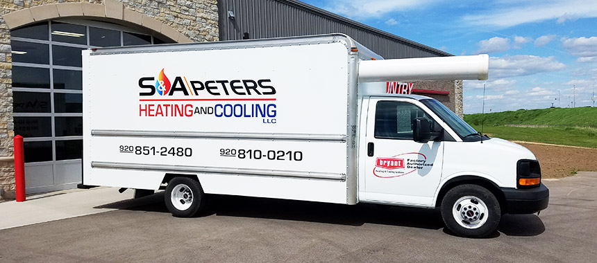 S&A Peters' Heating and Cooling truck